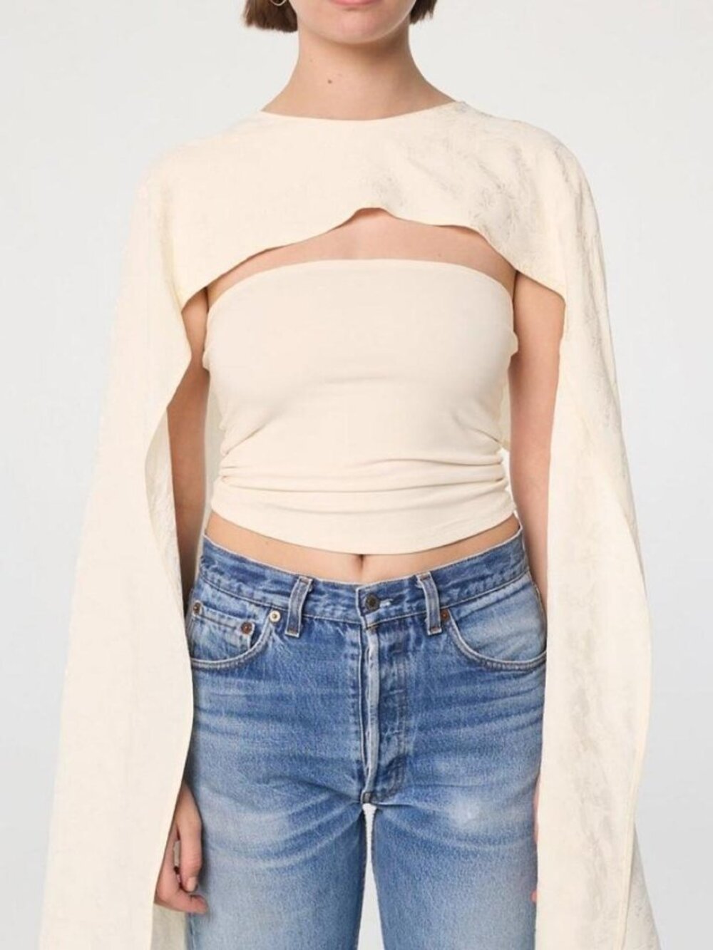 Ivory Cape Top from The Line By K.